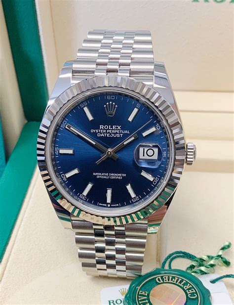 rolex date just blue dial|rolex datejust 41 tiffany blue.